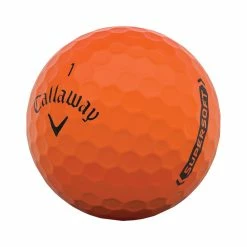 Callaway Supersoft Matte Orange Golf Balls -Golf Gloves Sales callaway 2021 supersoft matte orange golf ball angle