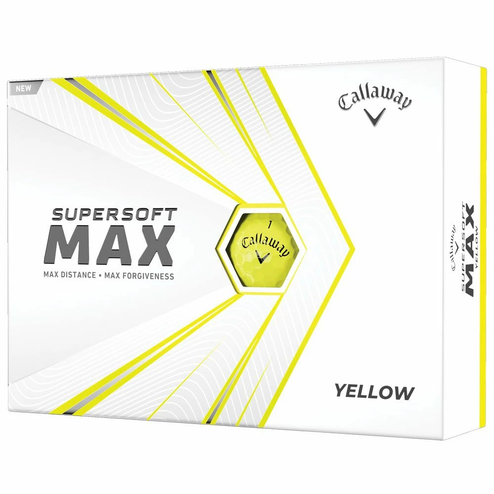 Callaway Supersoft MAX Yellow Golf Balls 3 Callaway Supersoft MAX Yellow Golf Balls
