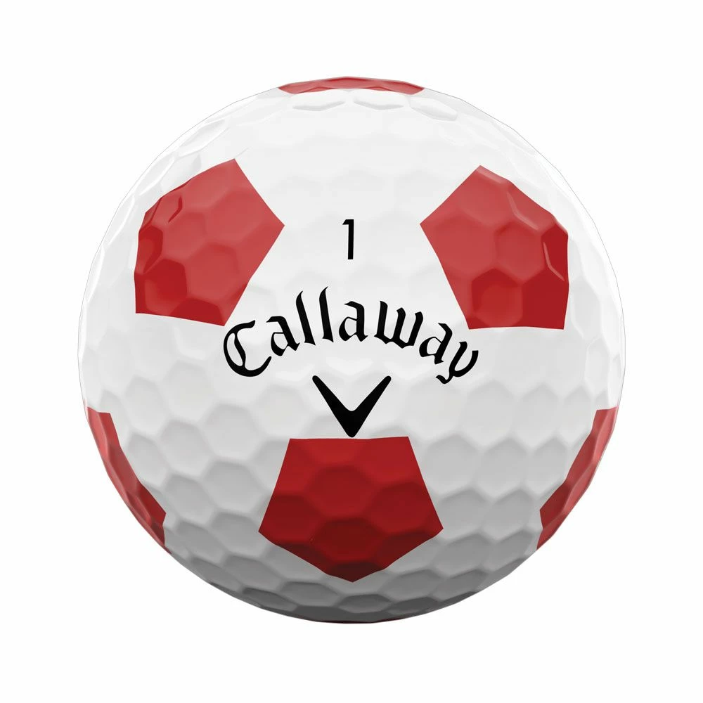 Callaway Chrome Soft 2022 Truvis Red Golf Balls 4 Callaway Chrome Soft 2022 Truvis Red Golf Balls - Image 2