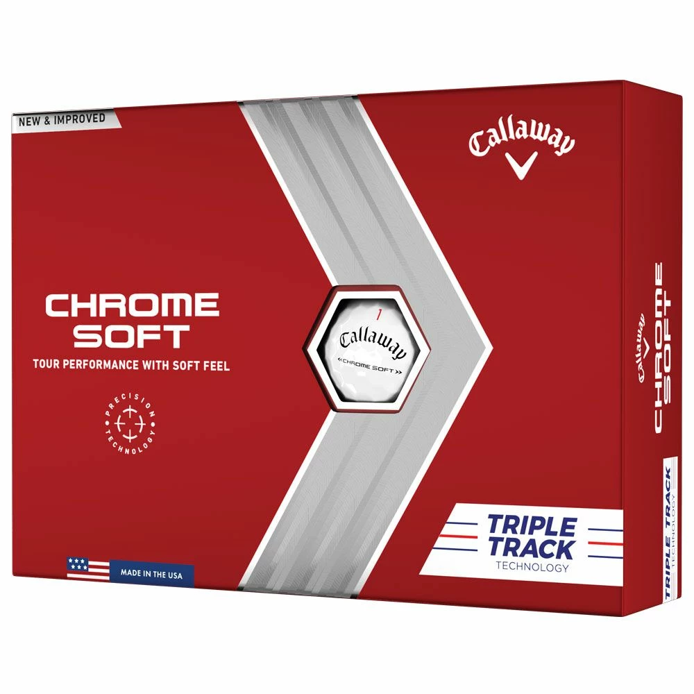 Callaway Chrome Soft 2022 Triple Track Golf Balls 3 Callaway Chrome Soft 2022 Triple Track Golf Balls