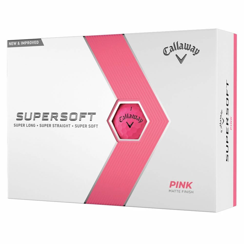 Callaway Supersoft 2023 Matte Pink Golf Balls 3 Callaway Supersoft 2023 Matte Pink Golf Balls
