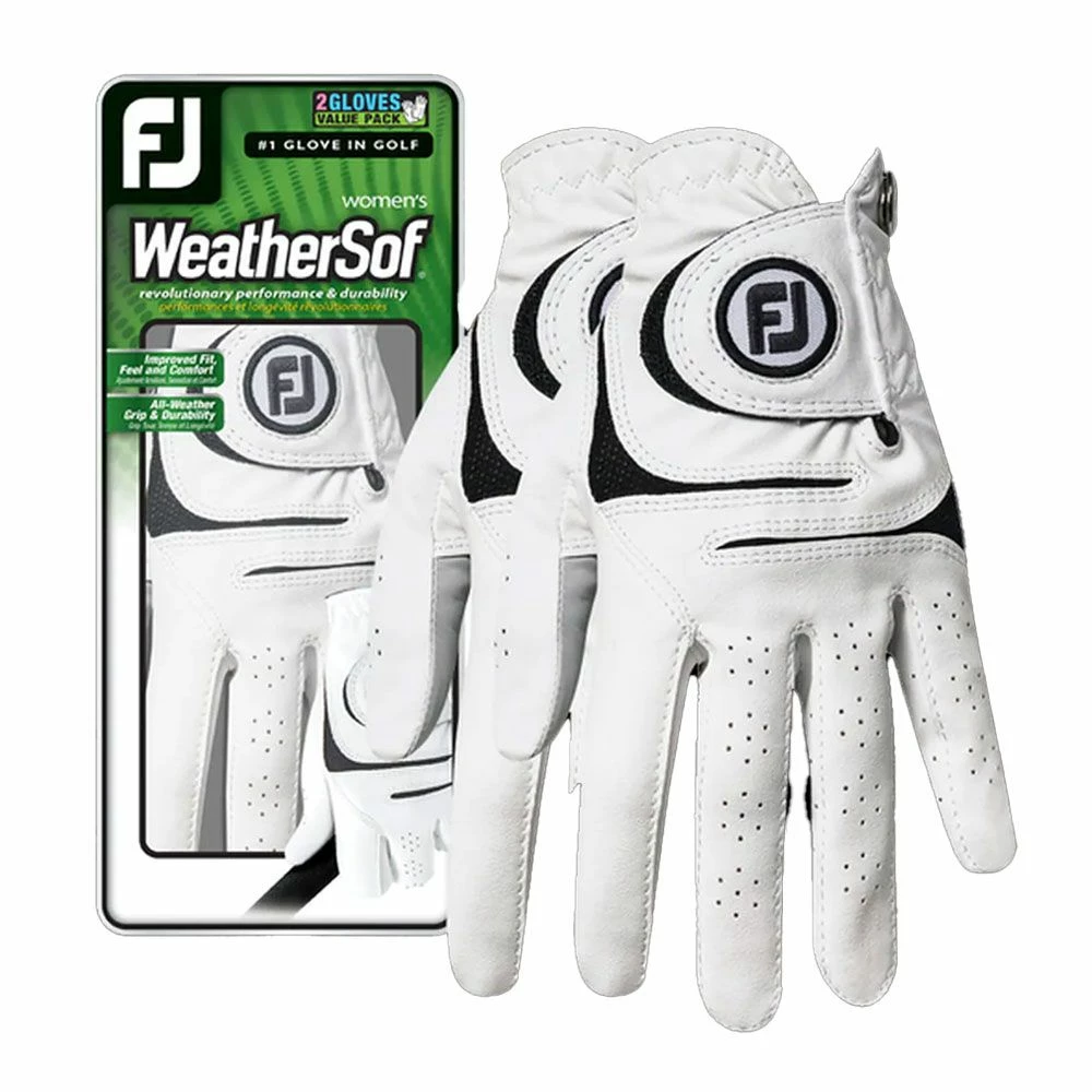 FootJoy WeatherSof Ladies Golf Glove (2 Pack) 3 FootJoy WeatherSof Ladies Golf Glove (2 Pack)