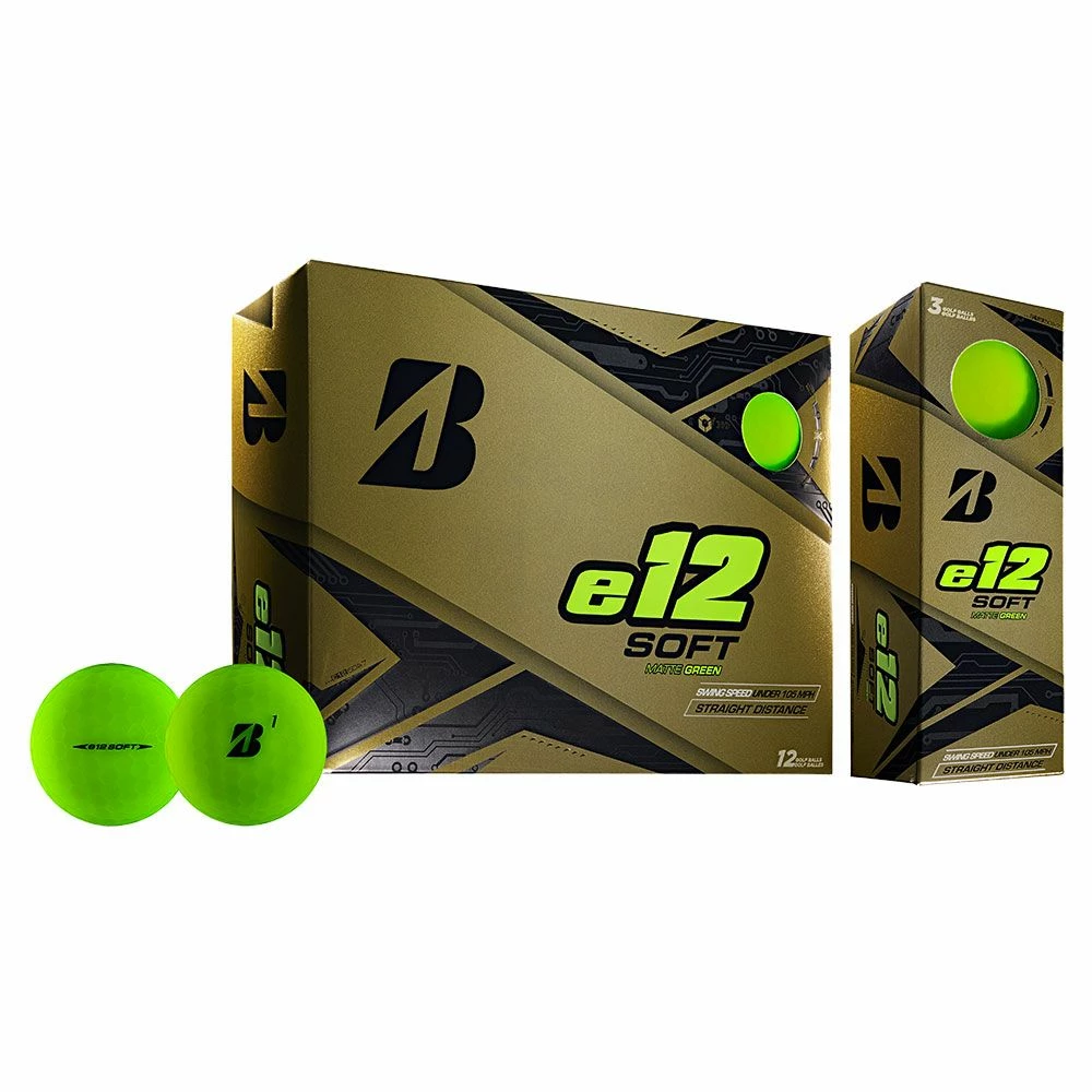 Bridgestone E12 Soft Matte Green Golf Balls 5 Bridgestone E12 Soft Matte Green Golf Balls - Image 3
