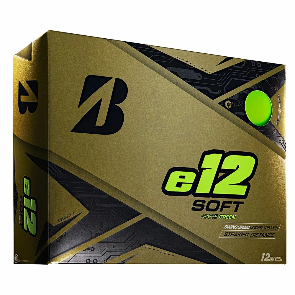 Bridgestone E12 Soft Matte Green Golf Balls 3 Bridgestone E12 Soft Matte Green Golf Balls