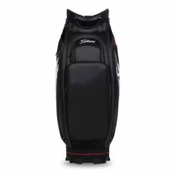 Titleist Jet Black 9.5" Tour Golf Staff Bag 19 Titleist Jet Black 9.5" Tour Golf Staff Bag -Golf Gloves Sales jet black tour bag back tb9sf9 2 1