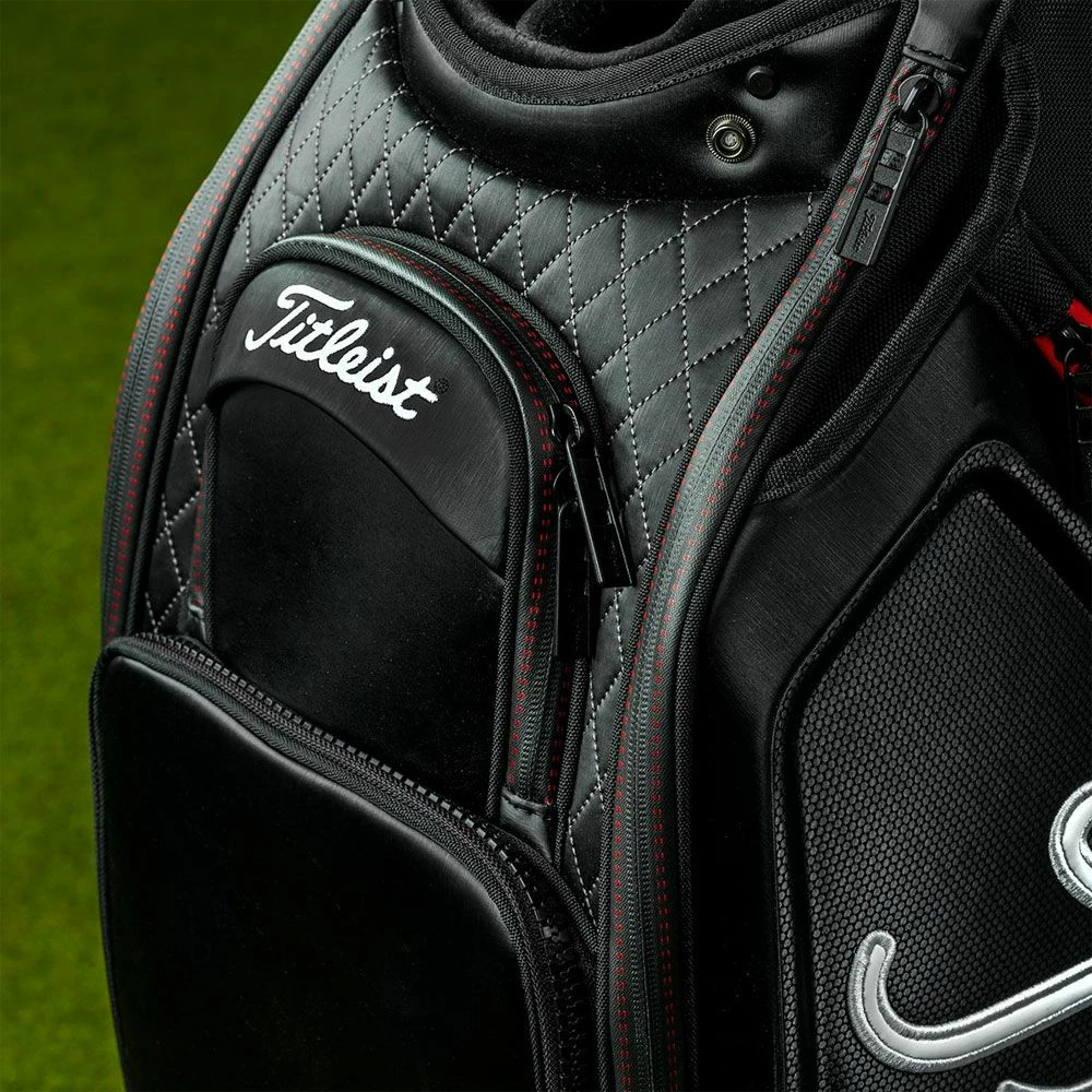 Titleist Jet Black 9.5" Tour Golf Staff Bag 10 Titleist Jet Black 9.5" Tour Golf Staff Bag - Image 8