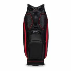 Titleist Jet Black 9.5" Tour Golf Staff Bag 18 Titleist Jet Black 9.5" Tour Golf Staff Bag -Golf Gloves Sales jet black tour bag front tb9sf9 2 1