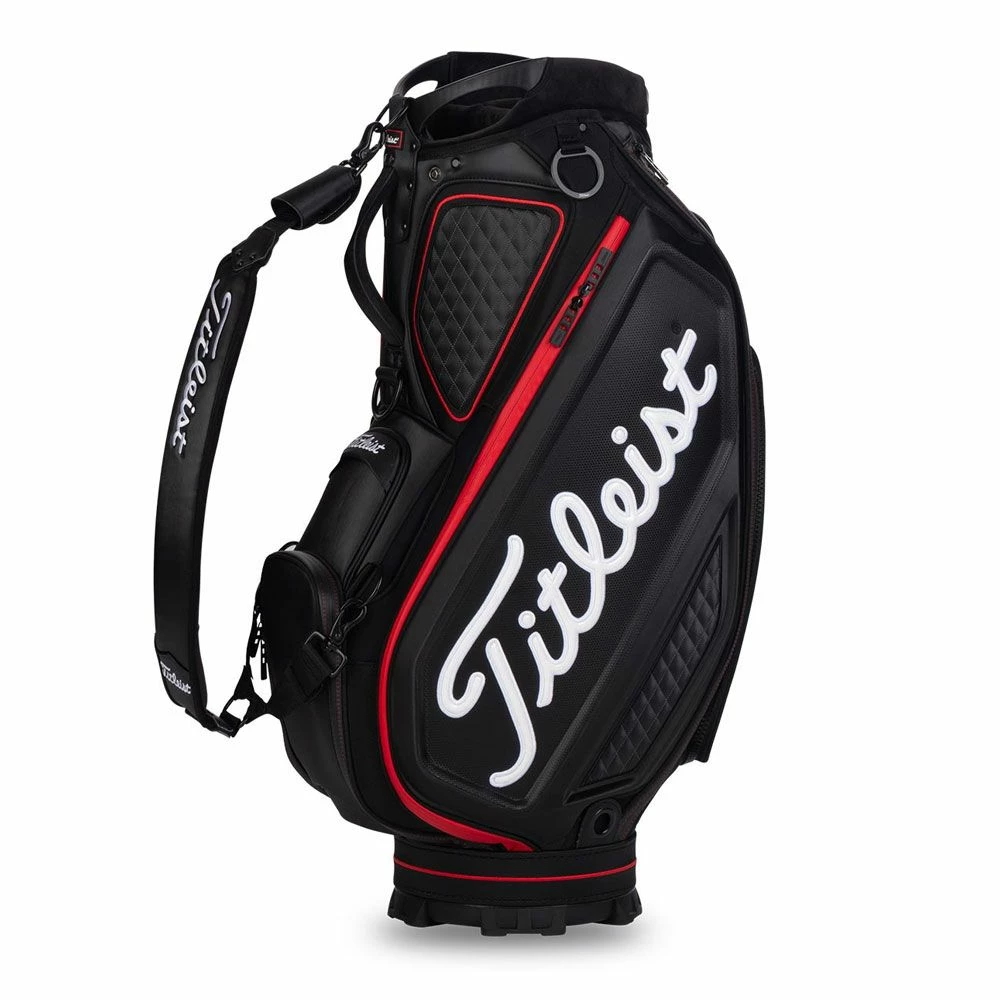Titleist Jet Black 9.5" Tour Golf Staff Bag 3 Titleist Jet Black 9.5" Tour Golf Staff Bag