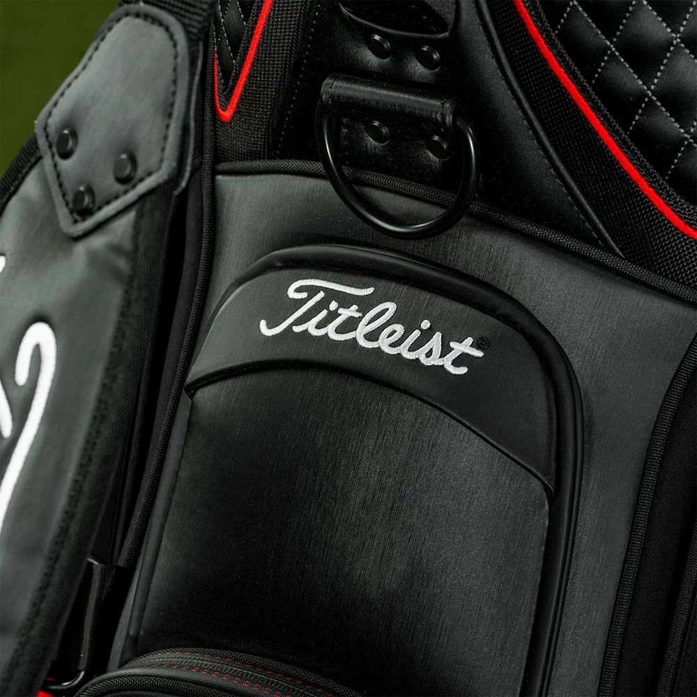 Titleist Jet Black 9.5" Tour Golf Staff Bag 12 Titleist Jet Black 9.5" Tour Golf Staff Bag - Image 10