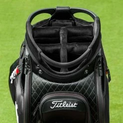 Titleist Jet Black 9.5" Tour Golf Staff Bag 27 Titleist Jet Black 9.5" Tour Golf Staff Bag -Golf Gloves Sales jet black tour bag velour top tb9sf9 2 1
