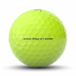 Titleist Pro V1 2023 Yellow Golf Balls 9 Titleist Pro V1 2023 Yellow Golf Balls -Golf Gloves Sales prov1 yellow ball side