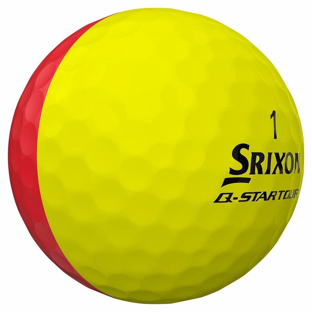 Srixon Q-Star Tour Divide Red Golf Balls 4 Srixon Q-Star Tour Divide Red Golf Balls - Image 2
