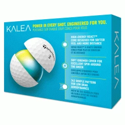 TaylorMade Kalea 2022 Ladies Golf Balls -Golf Gloves Sales taylormade kalea golf balls packaging 2022 back