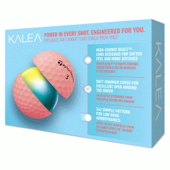 TaylorMade Kalea 2022 Matte Peach Ladies Golf Balls 6 TaylorMade Kalea 2022 Matte Peach Ladies Golf Balls -Golf Gloves Sales taylormade kalea peach golf balls packaging 2022 back