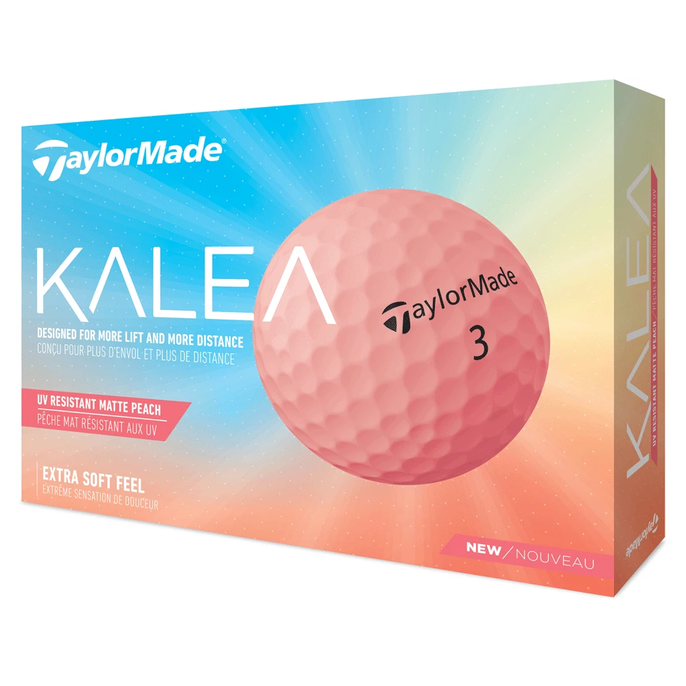 TaylorMade Kalea 2022 Matte Peach Ladies Golf Balls 2 TaylorMade Kalea 2022 Matte Peach Ladies Golf Balls