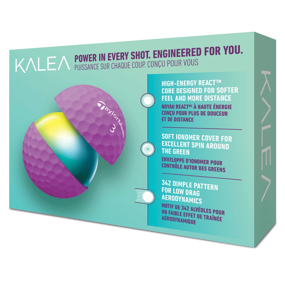 TaylorMade Kalea 2022 Matte Purple Ladies Golf Balls 5 TaylorMade Kalea 2022 Matte Purple Ladies Golf Balls - Image 3