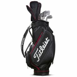 Titleist Jet Black Midsize Staff Cart Bag 8 Titleist Jet Black Midsize Staff Cart Bag -Golf Gloves Sales titleist 2020 jet black midsize staff bag side clubs 1