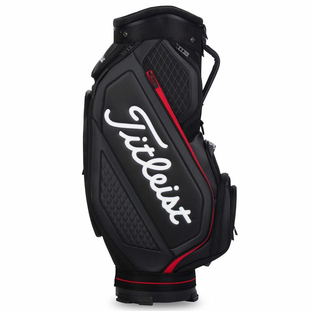 Titleist Jet Black Midsize Staff Cart Bag 3 Titleist Jet Black Midsize Staff Cart Bag
