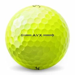 Titleist AVX 2022 Yellow Golf Balls -Golf Gloves Sales titleist avx 2022 yellow golf balls side