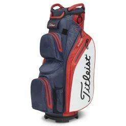 Titleist Cart 14 StaDry 2023 Golf Cart Bag -Golf Gloves Sales titleist cart 14 stadry 2023 golf cart bag navy red white