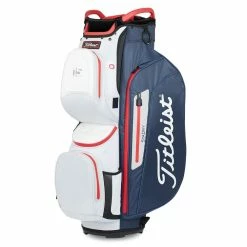 Titleist Cart 15 StaDry 2022 Golf Cart Bag 7 Titleist Cart 15 StaDry 2022 Golf Cart Bag -Golf Gloves Sales titleist stadry 15 waterproof golf cart bag navy white red