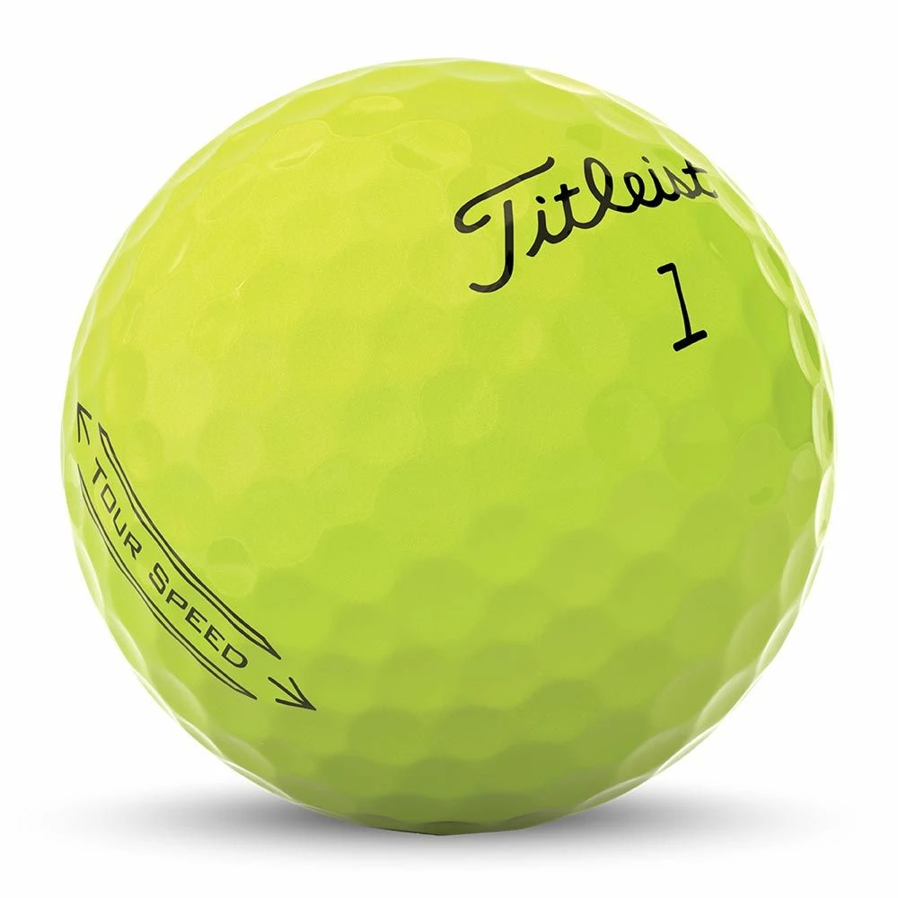 Titleist Tour Speed 2022 Yellow Golf Balls 4 Titleist Tour Speed 2022 Yellow Golf Balls - Image 2