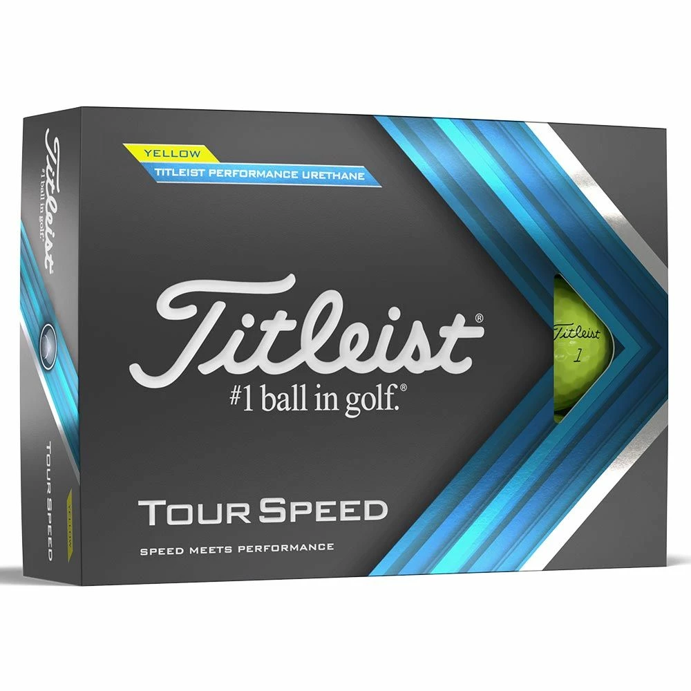 Titleist Tour Speed 2022 Yellow Golf Balls 3 Titleist Tour Speed 2022 Yellow Golf Balls
