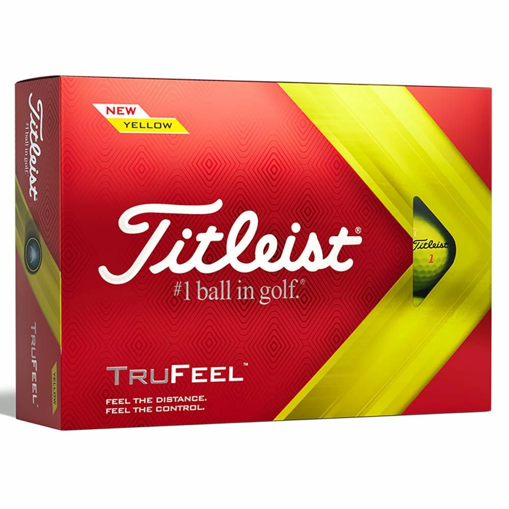 Titleist TruFeel 2022 Yellow Golf Balls 3 Titleist TruFeel 2022 Yellow Golf Balls