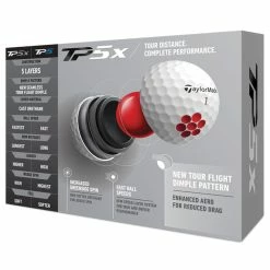 TaylorMade TP5x 2021 Golf Balls -Golf Gloves Sales tp5x box back 2021