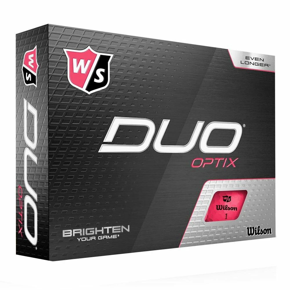 Wilson Staff Duo Optix Pink Golf Balls 3 Wilson Staff Duo Optix Pink Golf Balls